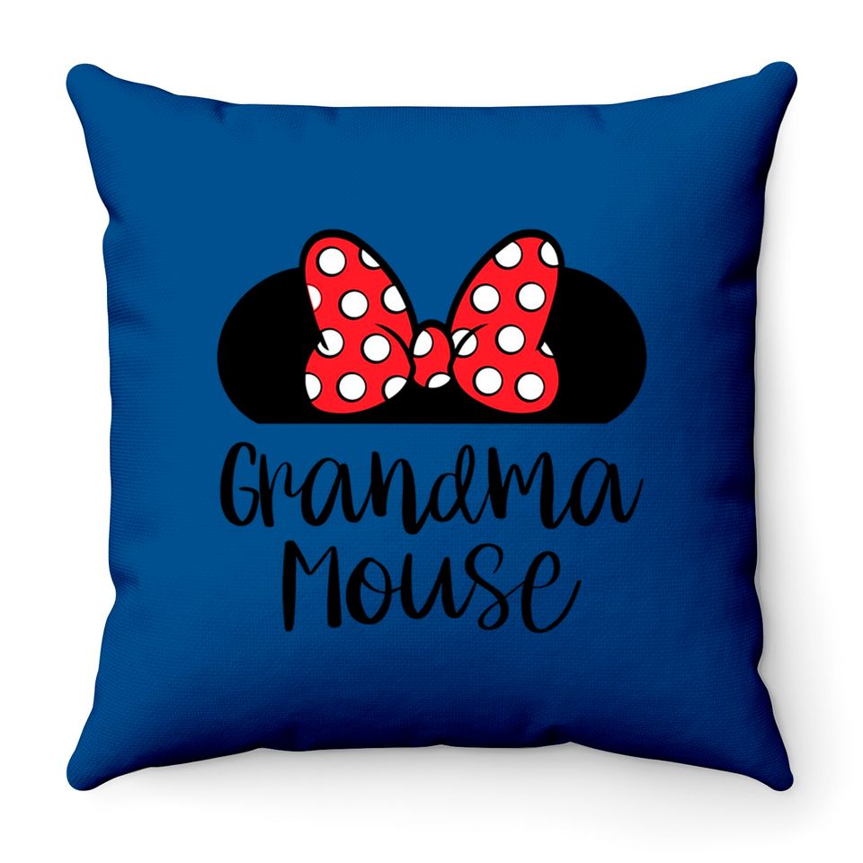 Grandma Minnie Mouse Throw Pillows - Disney Trip Throw Pillows - Cute Minnie Throw Pillows