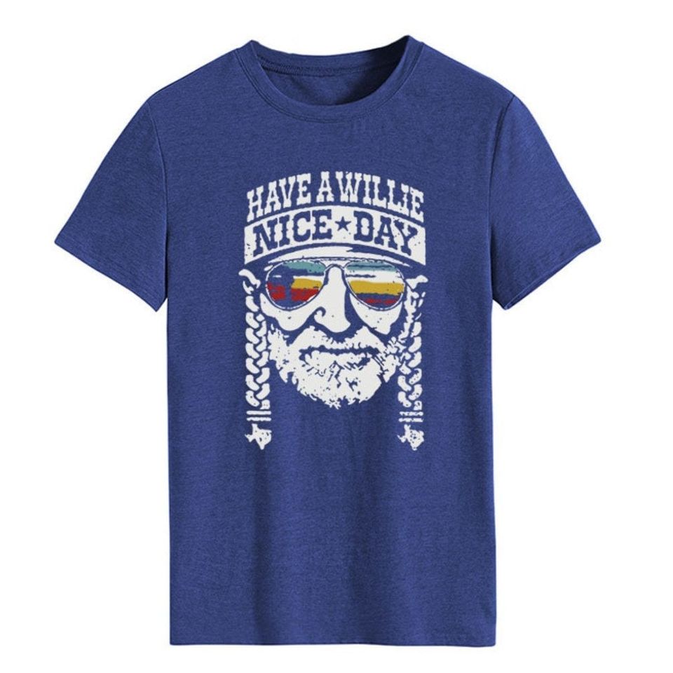 Have a Willie Nice Day T Shirt, W.ILLIE N.ELSON Graphic Tee