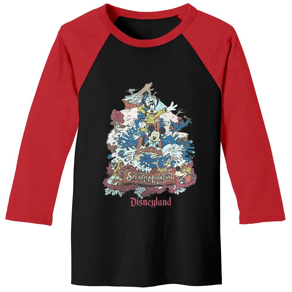 Retro Disneyland Splash Mountain Baseball Tees