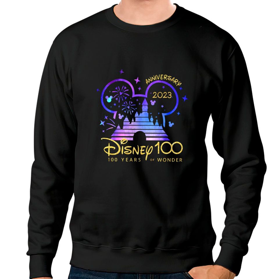 Disney 100th Anniversary Sweatshirts, Disney 100 Year of Wonder Anniversary Sweatshirts