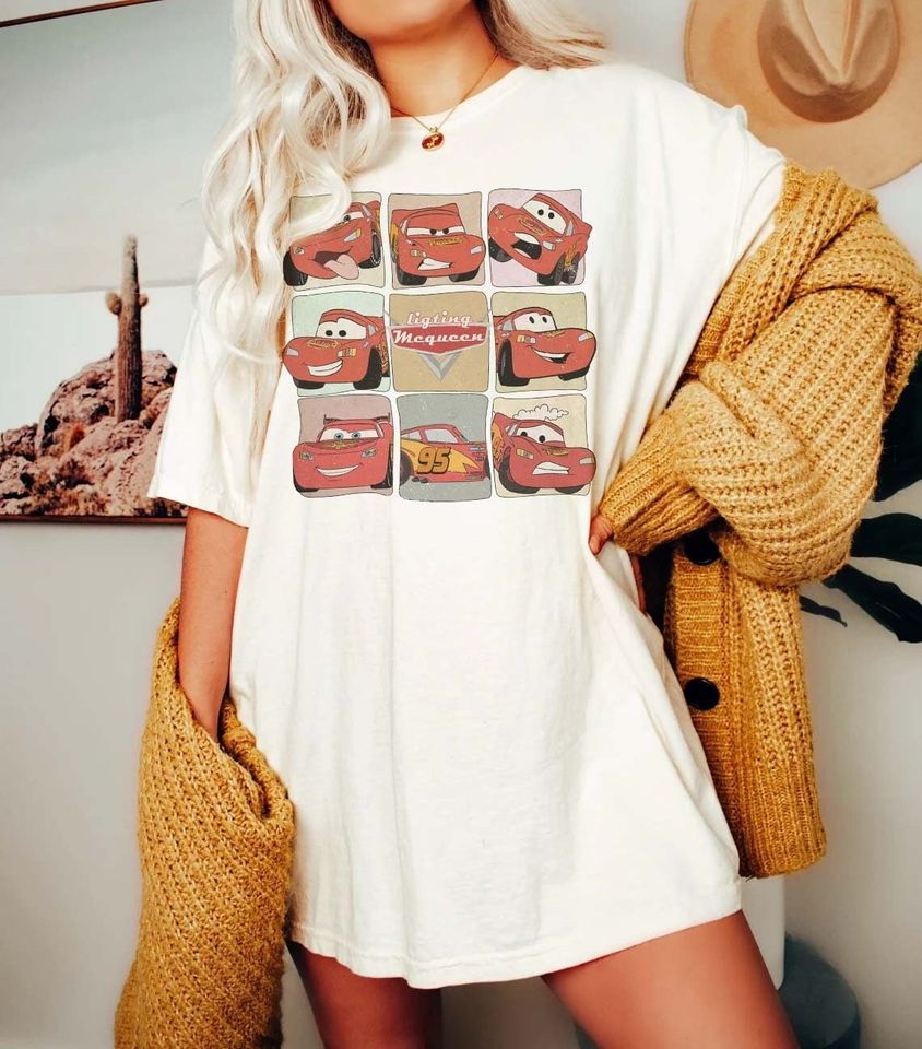 Vintage Lightning McQueen Comfort Colors Shirt