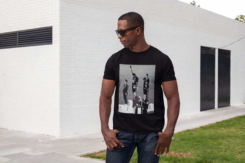 Black Power Shirt - Black Fist - 1968 Olympics - Black History Tee