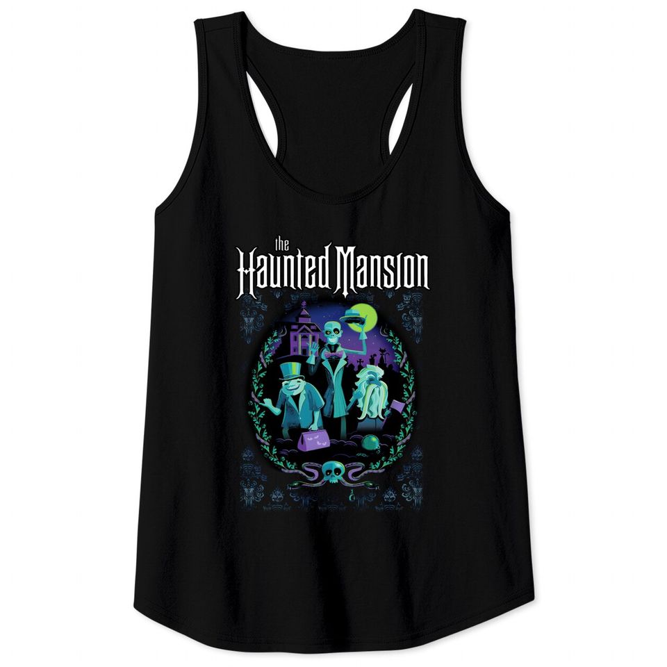Retro Hitchhiking Ghosts Tank Tops, The Haunted Mansion Tank Tops