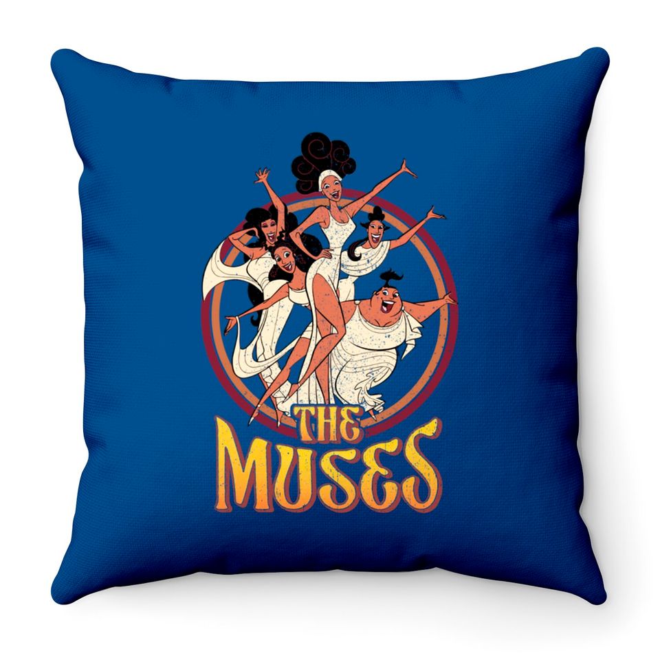 Retro 90s Disney Diva The Muses Hercules Throw Pillows