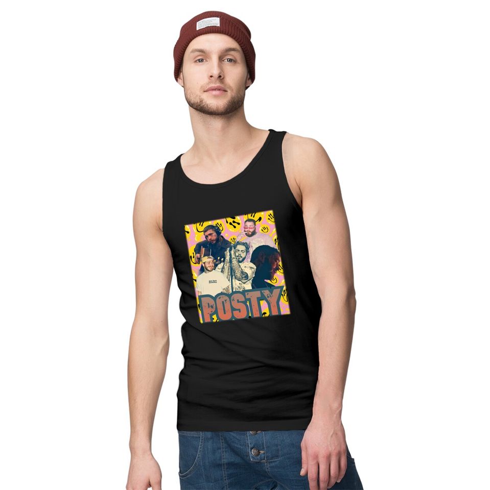 Post Malone Concert Vintage Style Bootleg Graphic Tank Tops