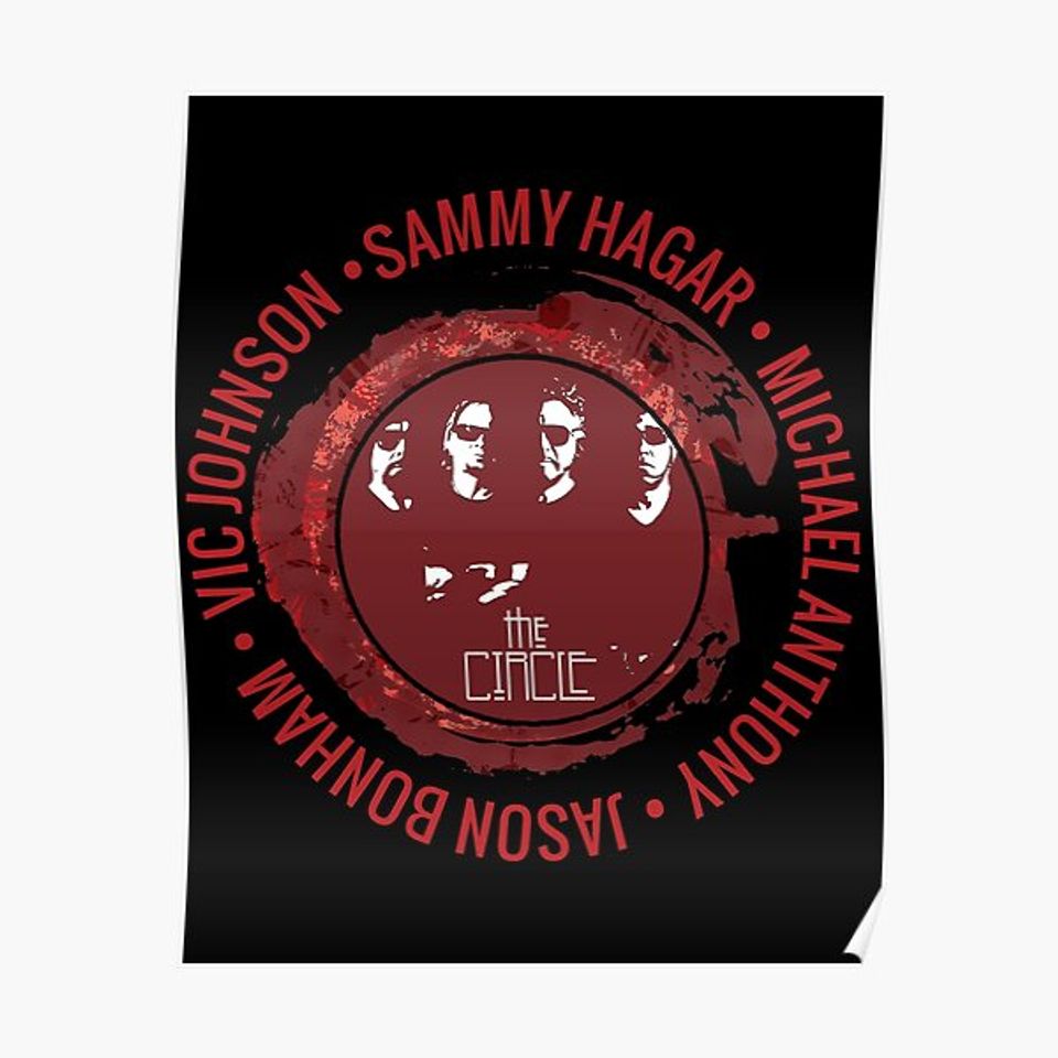 Sammy Hagar and The Circle Tour Logo Custom rare Premium Matte Vertical Poster