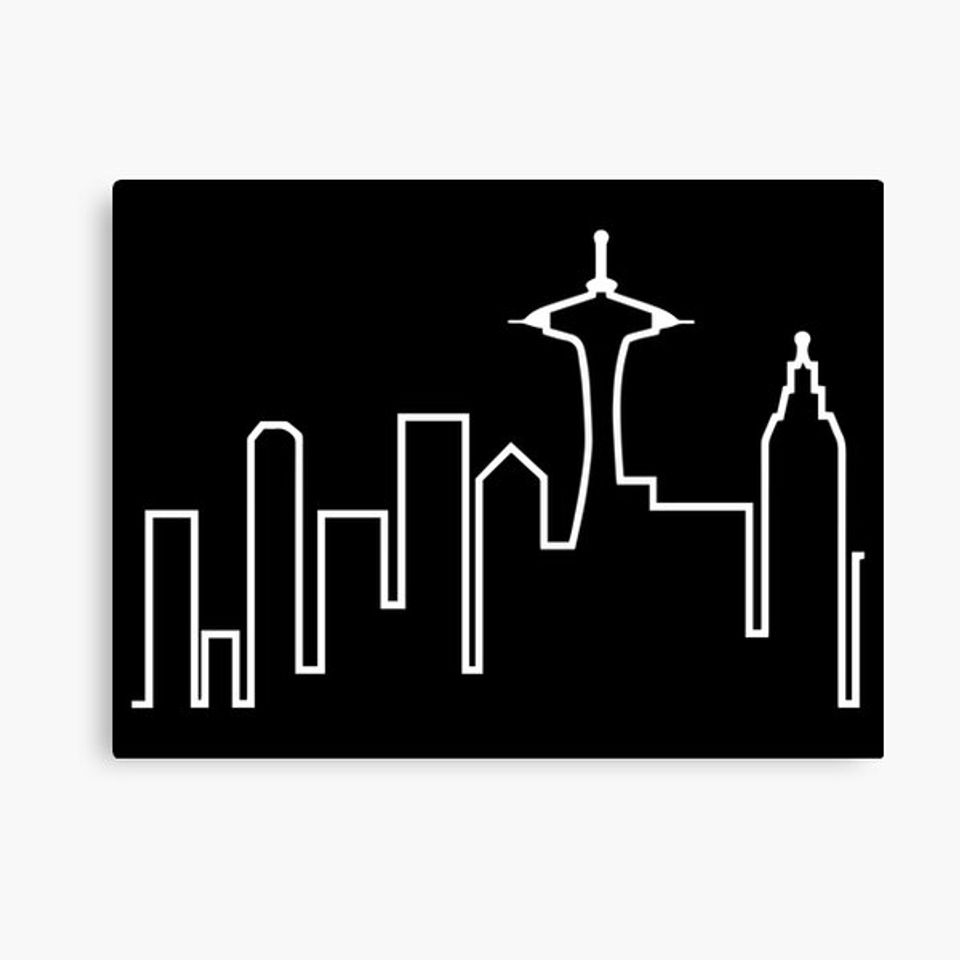 Seattle Skyline (Frasier) Canvas