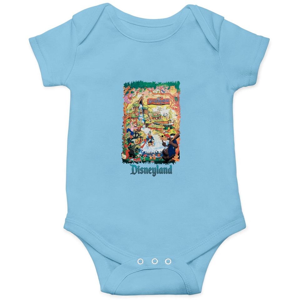 Retro Disneyland Splash Mountain | Disney Characters Splash Mountain Onesies