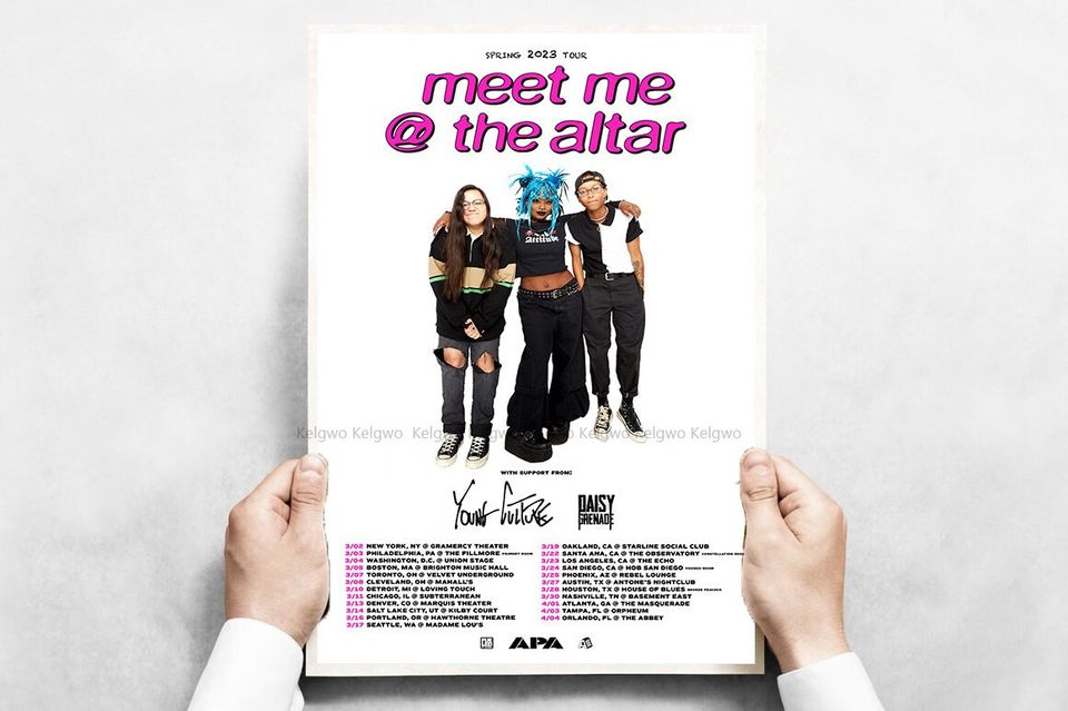 Spring 2023 Tour Meet Me The Altar Announce 2023 Tour Poster