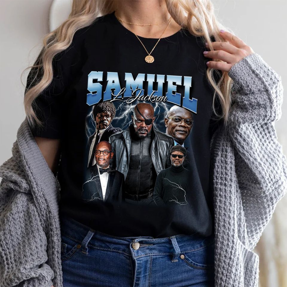 Samuel L Jackson Vintage Unisex T-Shirt, Vintage Samuel L Jackson T-Shirt