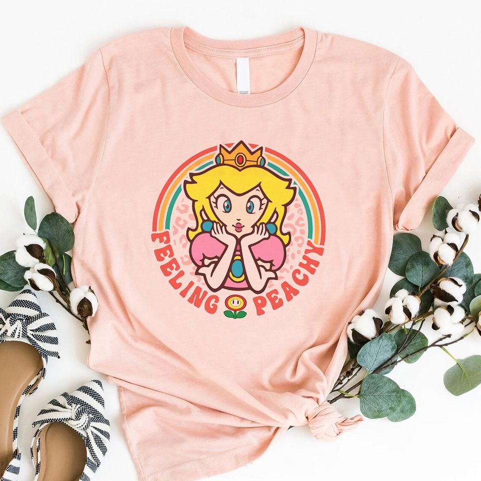 Retro Princess Peach Mario Shirt, Feeling Peachy Tshirt