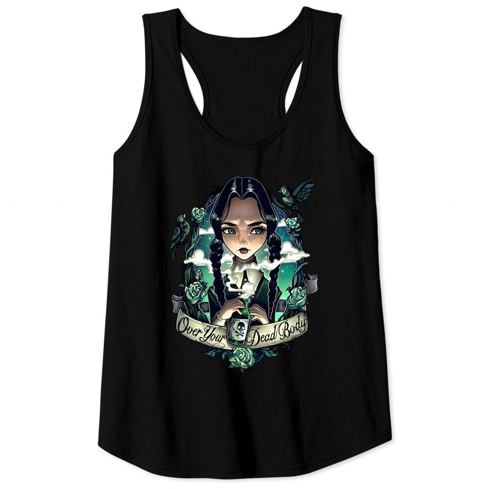 Wednesday Addams Nevermore Academy Tank Tops