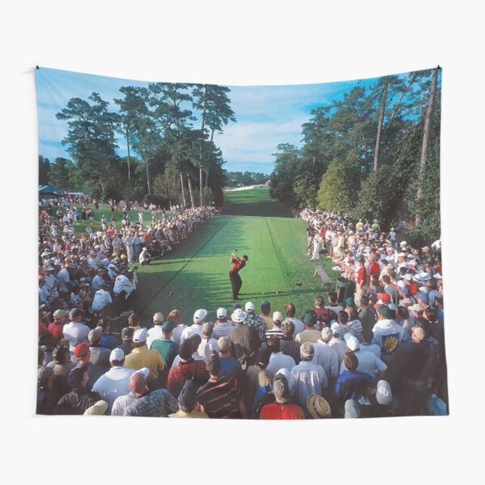 Tiger W, 2001 Masters, 18th Hole Tapestry