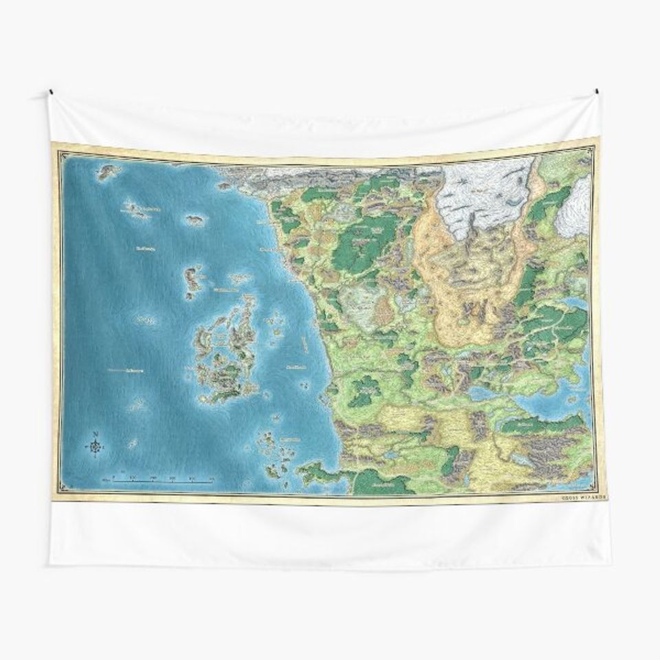 Faerûn map Tapestry