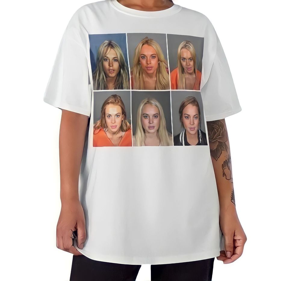 Lindsay Lohan Mugshot Tshirt | Lindsay Lohan Tee