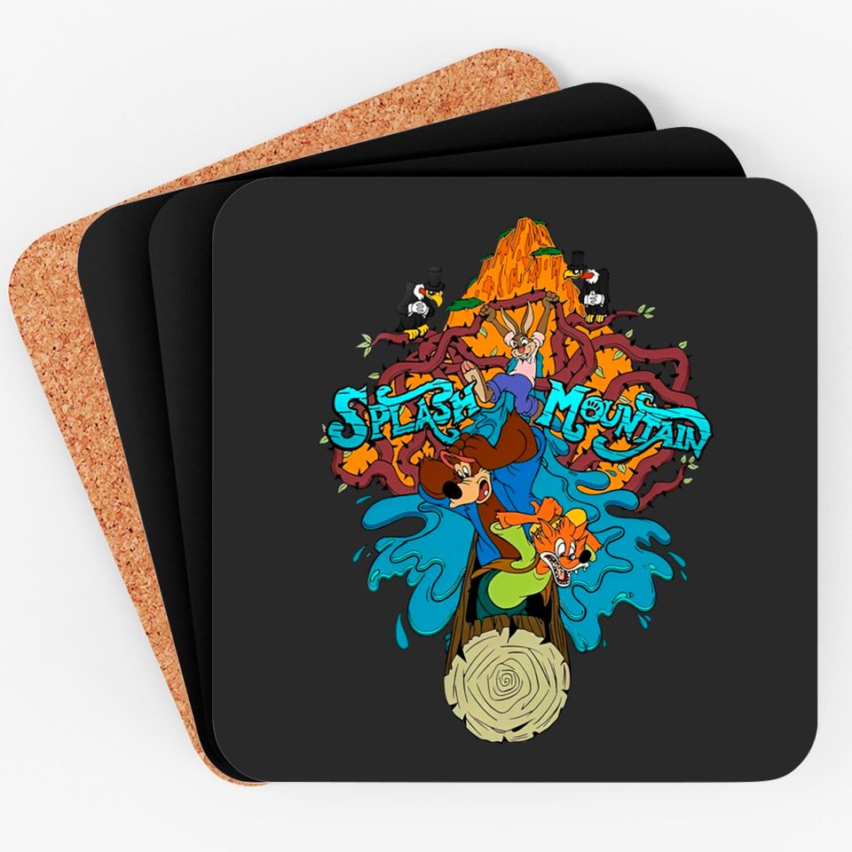 Splash Mountain Comfort Colors Coasters, Disney Mountain Coasters