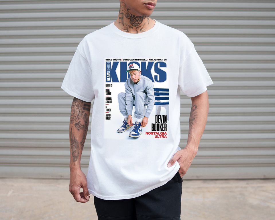 Devin Booker Slam Magazine Inspired Graphic T-shirt