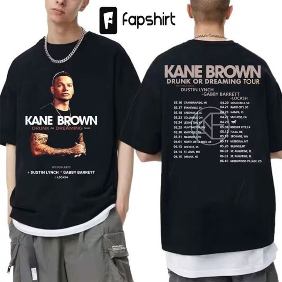 Kane Brown Drunk Or Dreaming Tour T-Shirt, Kane Brown 2023 Tour