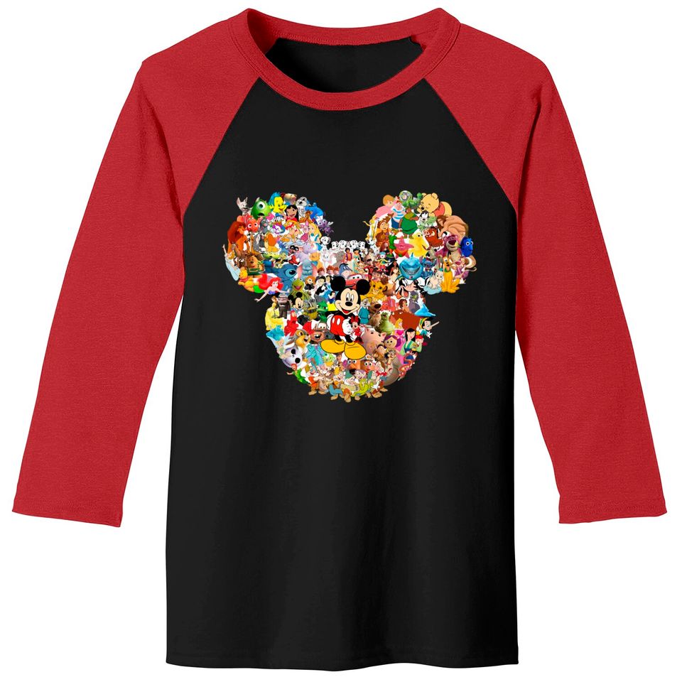 Disney All Characters Baseball Tees, Disney World, Mickey Mouse, Disney Trip
