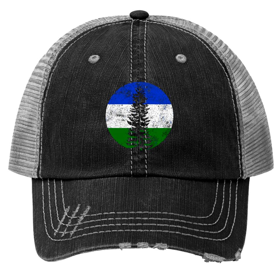 Cascadia Flag Doug Pacific Northwest Canada Forest Trucker Hats
