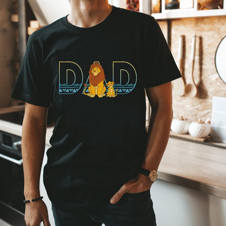 The Lion King Simba and Mufasa Dad Shirt, Father's Day Shirt, Shirt For Dad