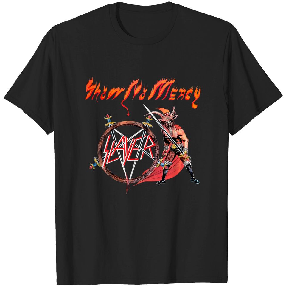 Slayer Show No Mercy Rock Band T-Shirts