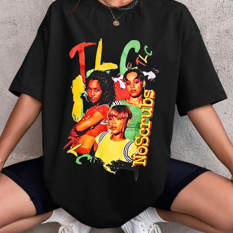 TLC Shirt | TLC Oversized Comfy Tee | Oversized Black Tee