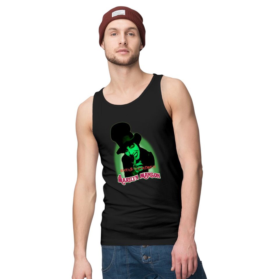 Marilyn Manson Tank Tops Smells Like Children Artist Logo