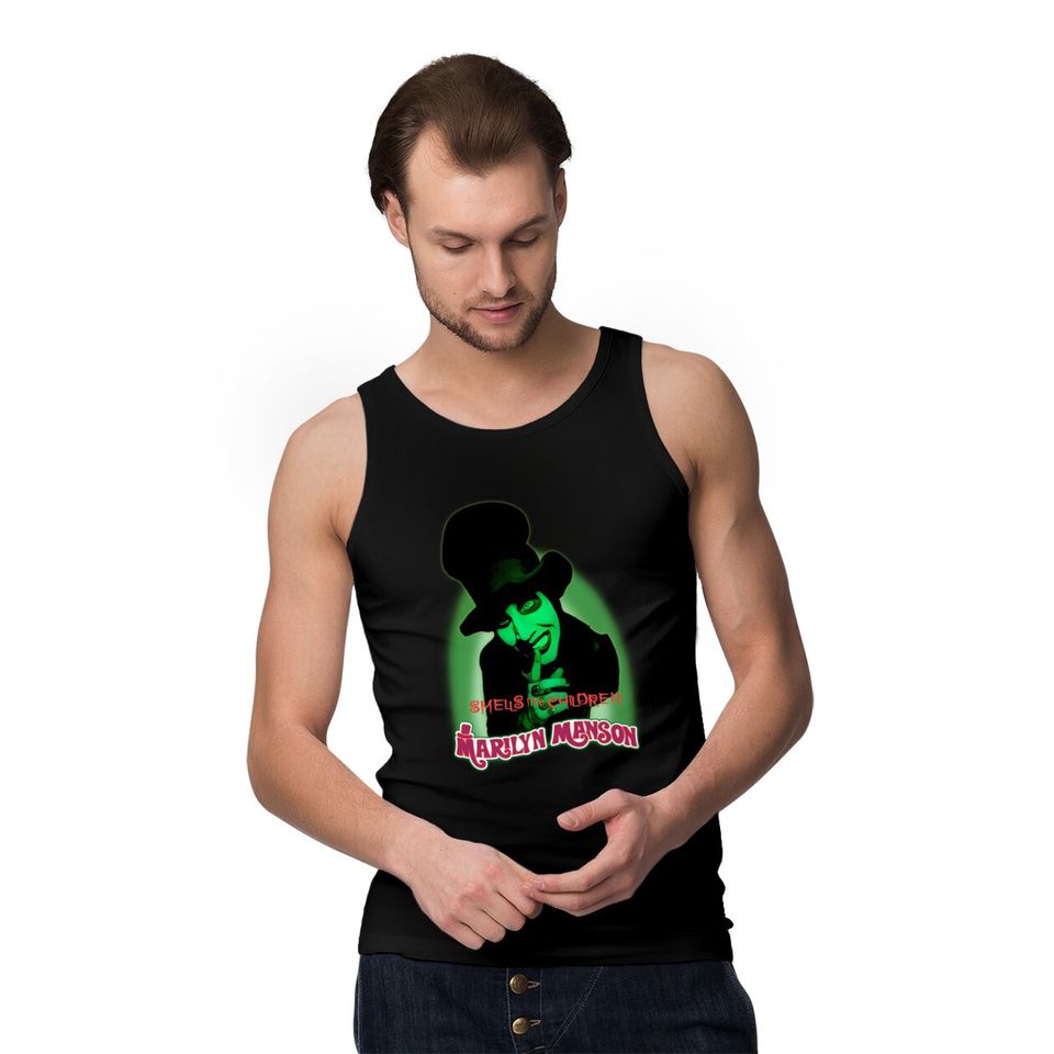 Marilyn Manson Tank Tops Smells Like Children Artist Logo