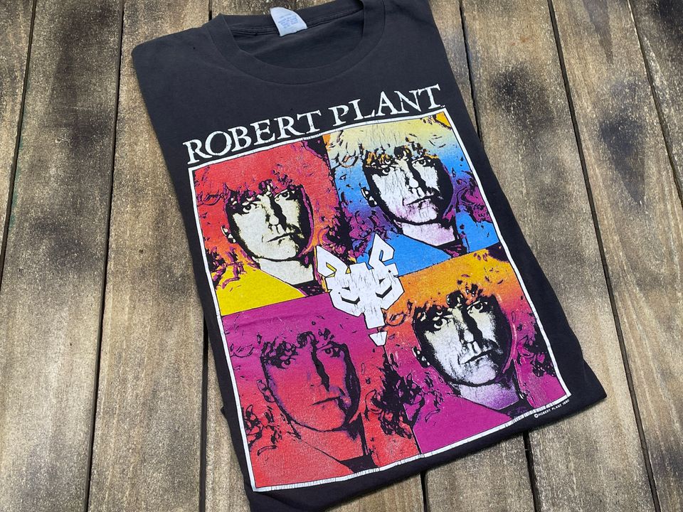Robert Plant manic nirvana 1990 vintage tour T Shirt