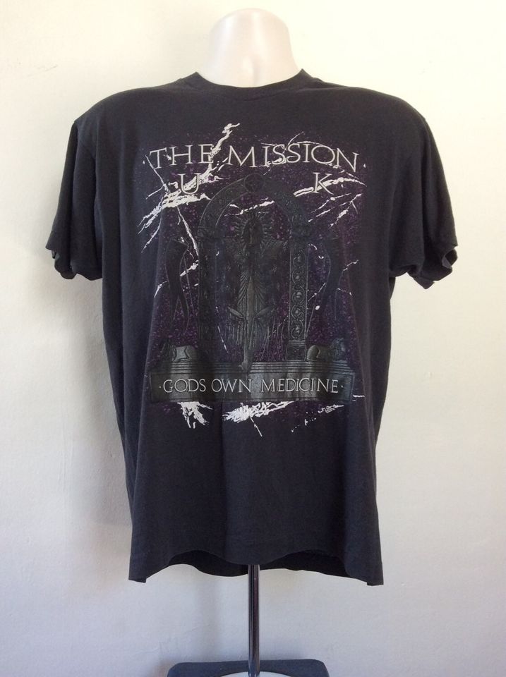 Vtg 1987 The Mission UK Concert T-Shirt