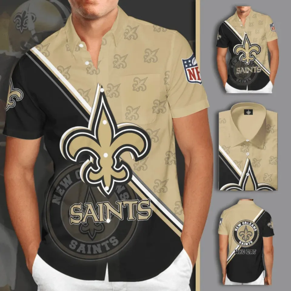 New Orleans Saints Short Sleeve Hawaiian Shirt