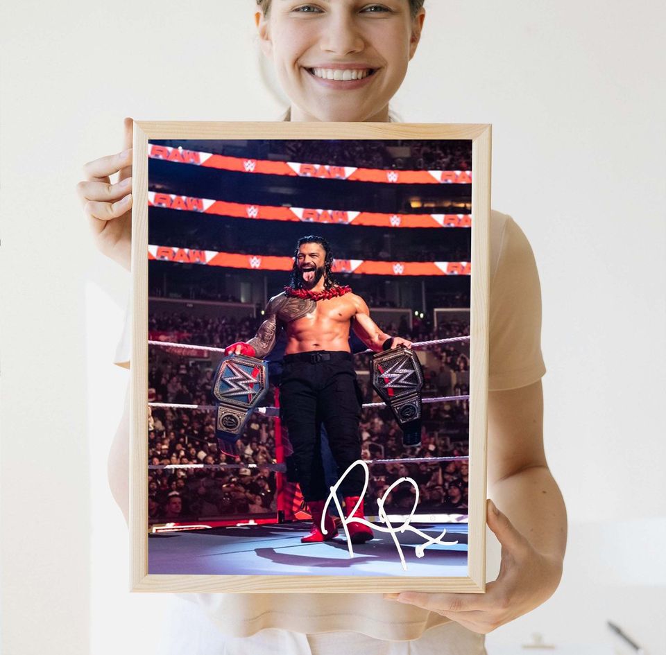 Wrestling Entertainment Roman Reigns Poster