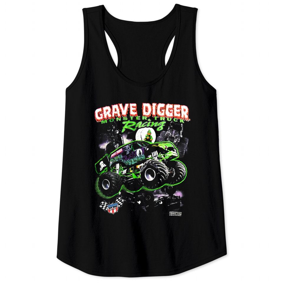 Vintage 1994 Grave Digger Monster Jam Trucks Tank Tops