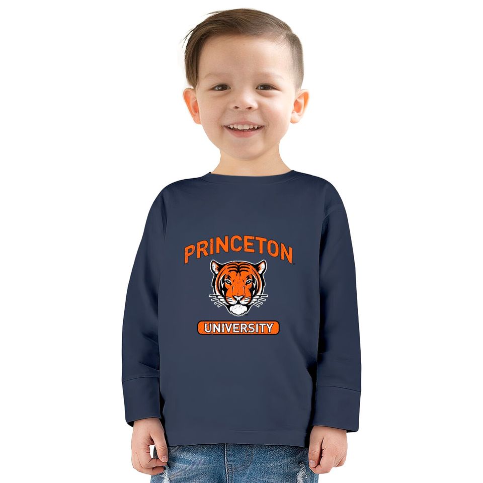 PRINCETON UNIVERSITY - Tigertown Distressed Unisex Kids Long Sleeve T-Shirts
