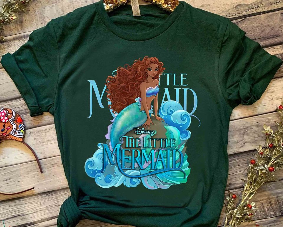 Black Ariel Princess Shirt,  Live Action Little Mermaid Movie 2023