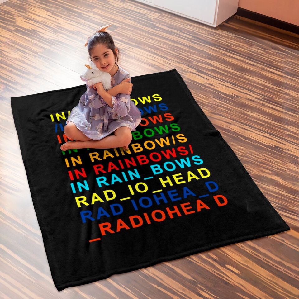 Radiohead Baby Blankets Short Sleeve Graphic Baby Blankets in Rainbows Hip-hop Retro Vintage Bootleg Retro Baby Blankets