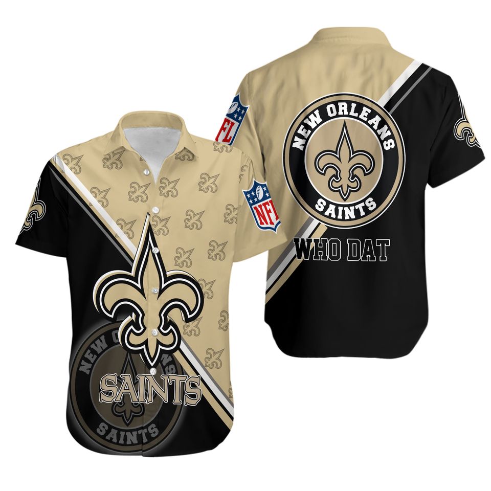 New Orleans Saints Short Sleeve Hawaiian Shirt