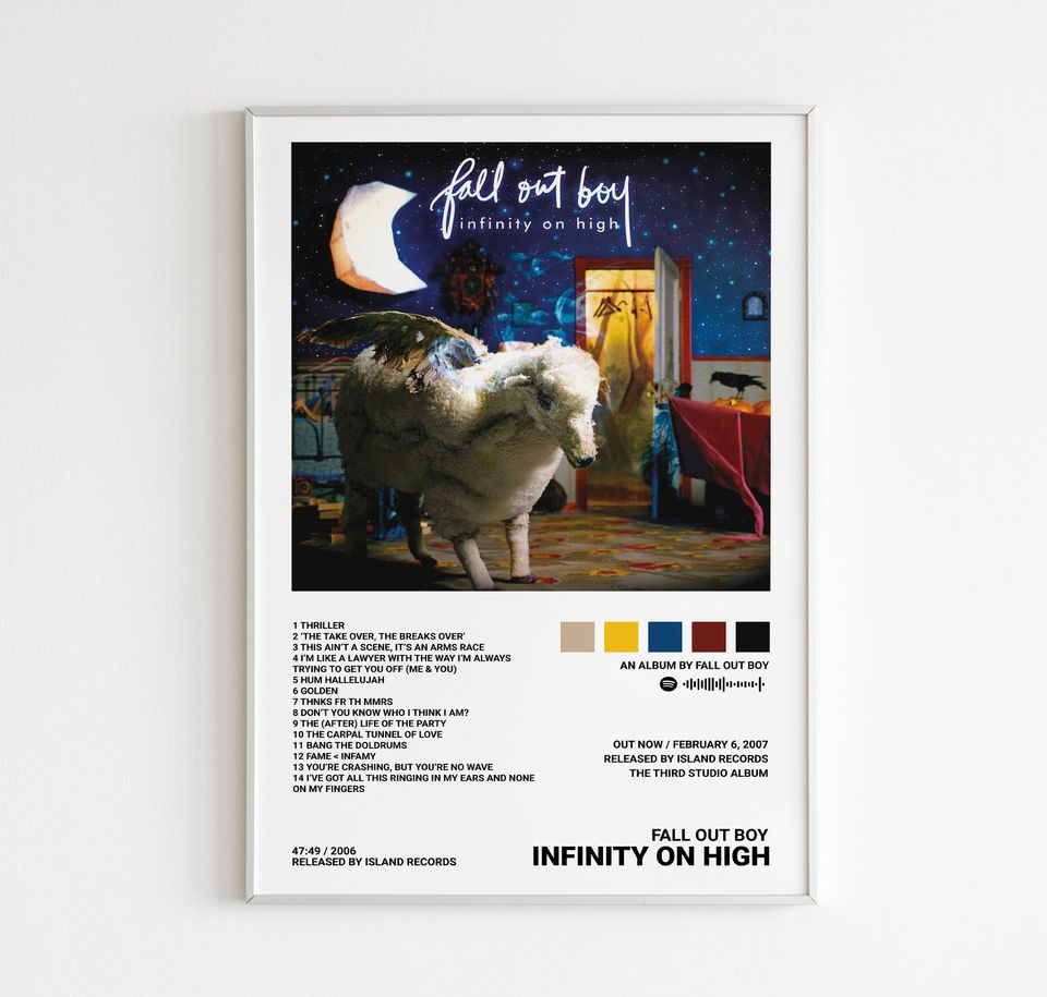 Fall Out Boy Posters / Infinity on High Poster / Fall Out Boy, Album Cover Poster, Poster Print Wall Art