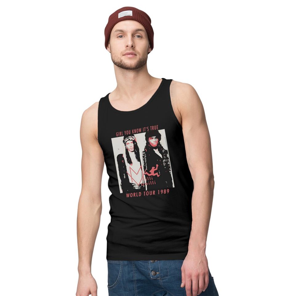 Milli Vanilli World Tour 1989 Tank Tops