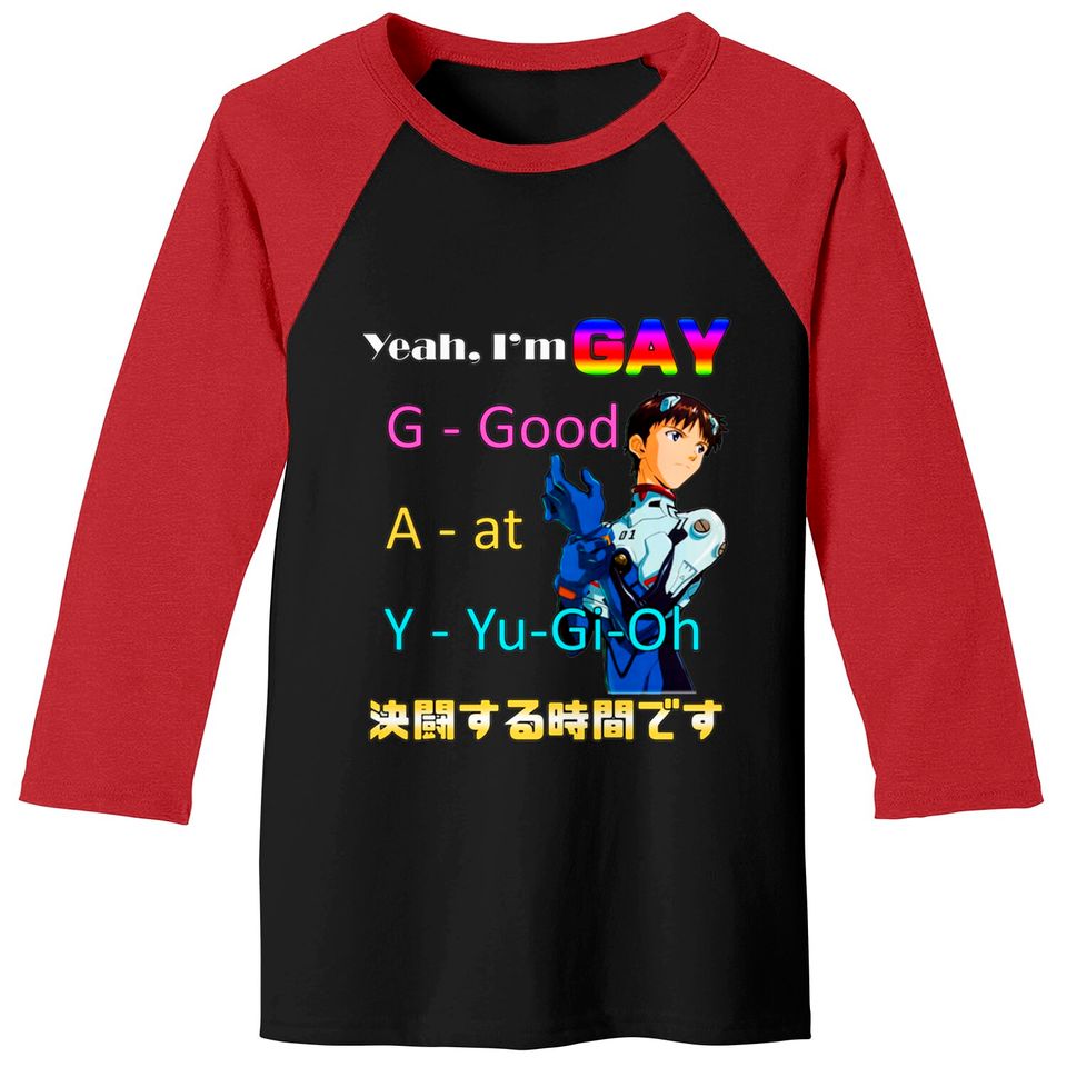 Yeah Im Gay Good at Yugioh Baseball Tees