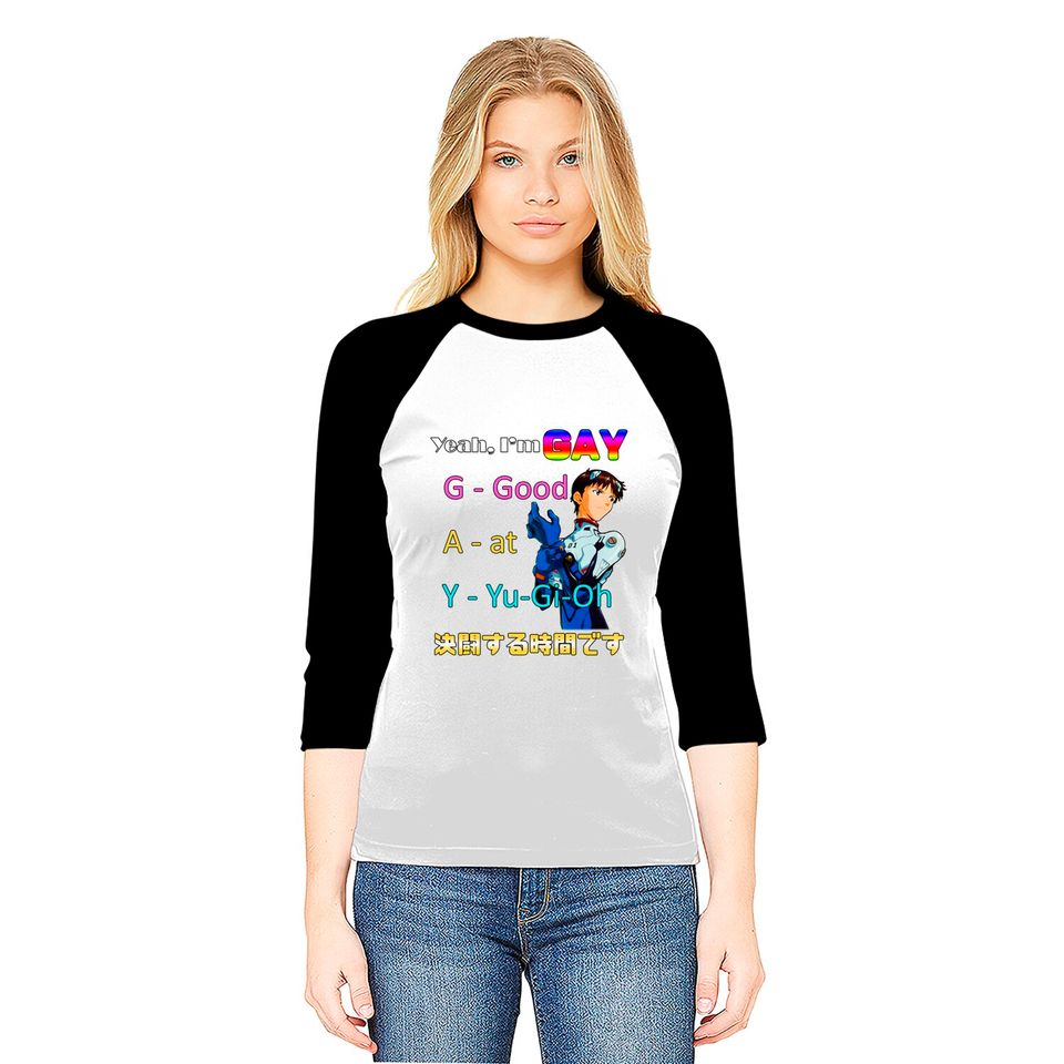Yeah Im Gay Good at Yugioh Baseball Tees