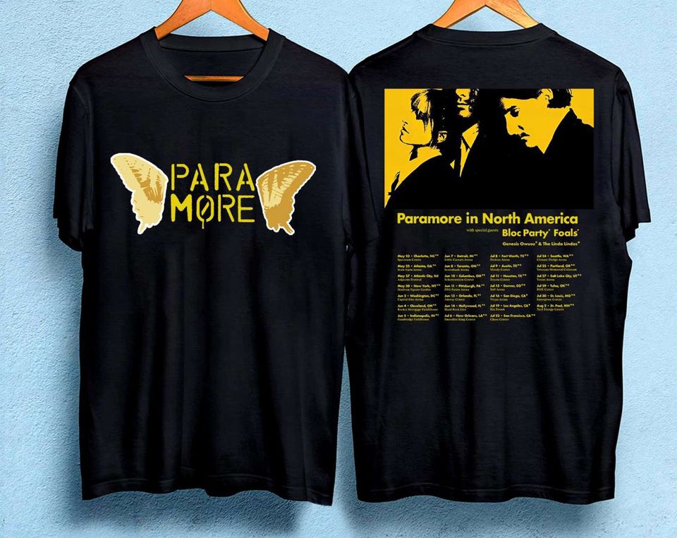 Paramore 2023 Tour Shirt, Paramore In North America Tour Shirt, Paramore Shirt, Music Tour 2023 Tshirt