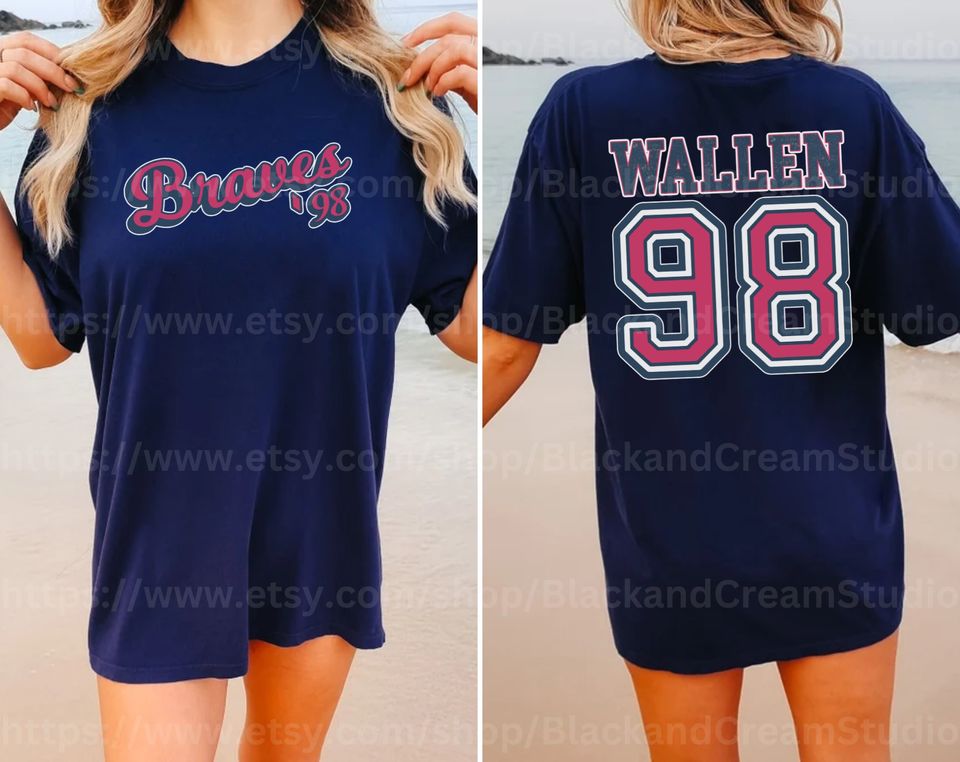 Braves 98 Comfort Colors Shirt, Braves 98 Shirt, Wallen 98 Braves Shirt, 98 Braves Song Shirt