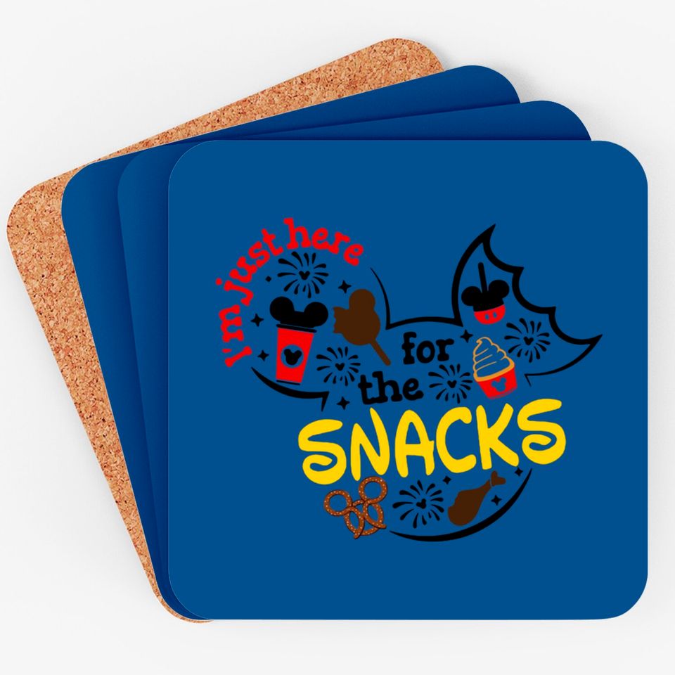 Disney Here For The Snacks Coasters