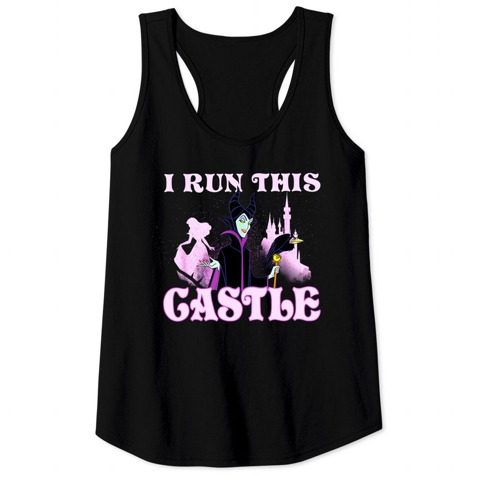 Disney Sleeping Beauty Maleficent I Run This Castle Portrait Tank Tops
