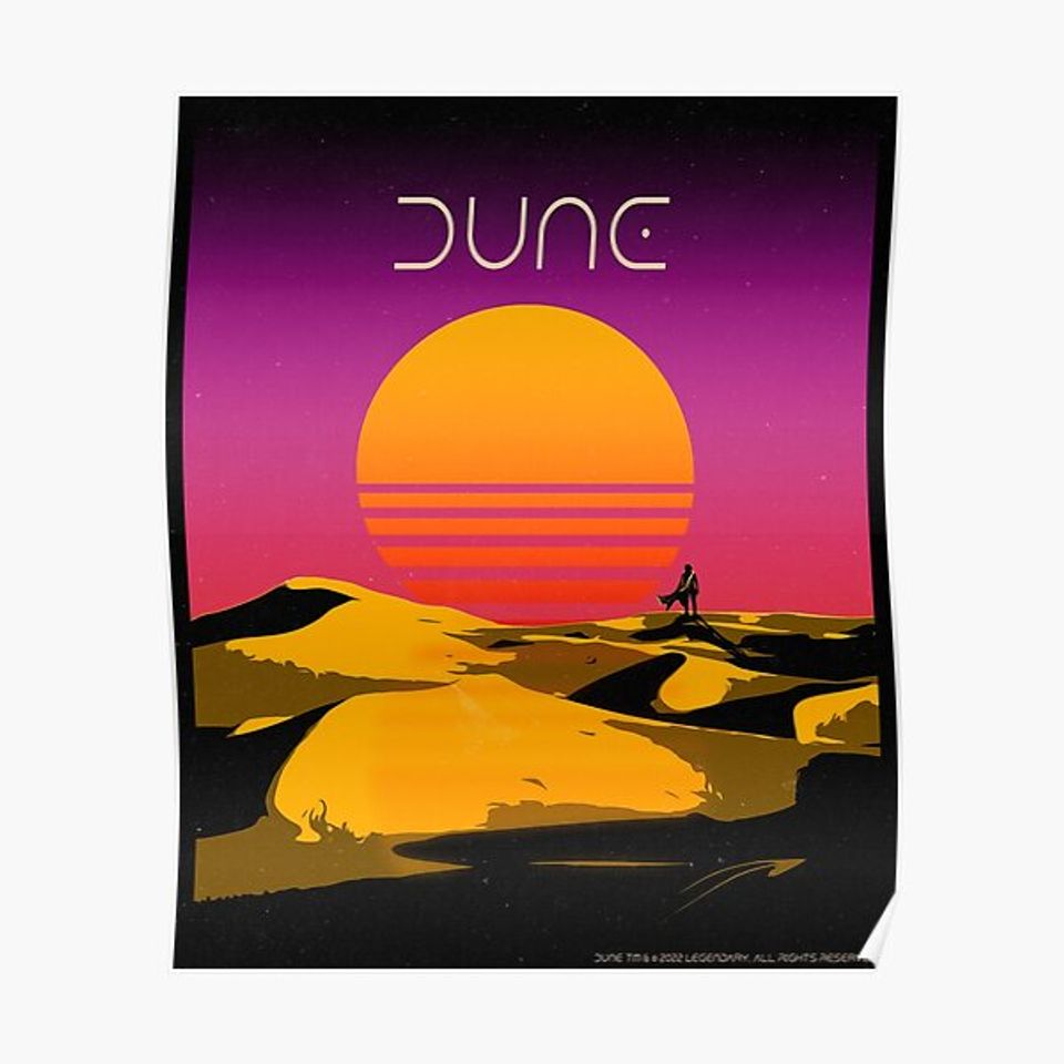 Vintage Dune Poster Premium Matte Vertical Poster