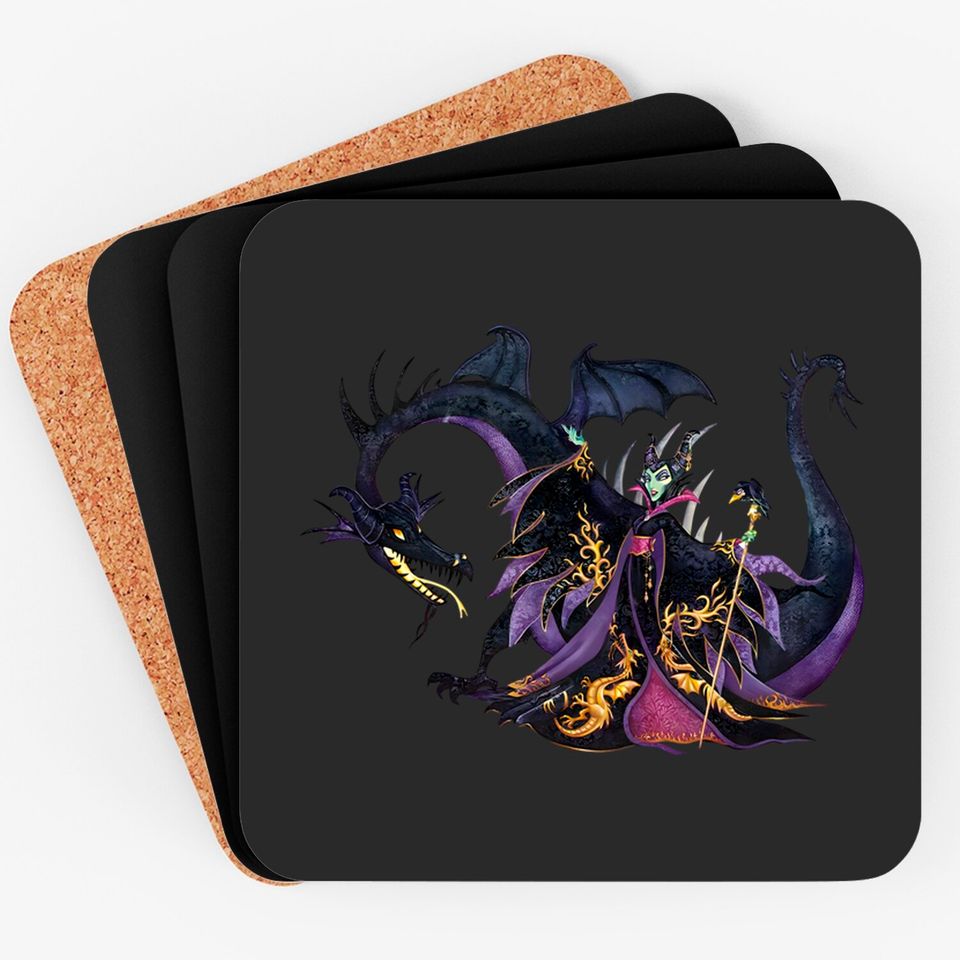 Disney Maleficent Comfort Colors Coasters, Disneyworld Coasters