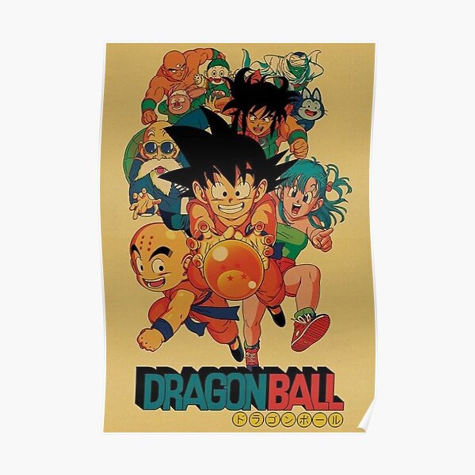 Dragon Ball Vintage Premium Matte Vertical Poster