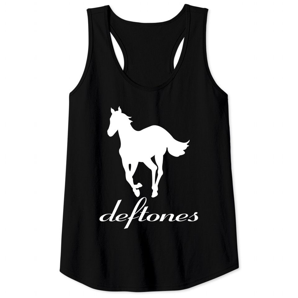 Vintage Deftone White Pony Tank Tops